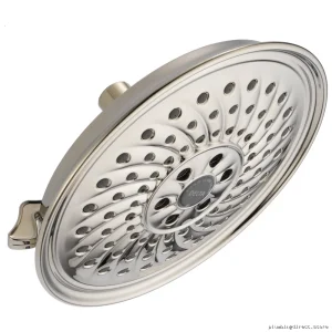 Delta H2Okinetic 3-Setting Rainfall Showerhead - Polished Nickel