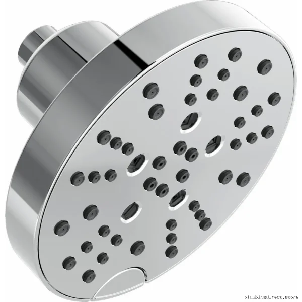 Delta 5-Setting H2Okinetic Rain Shower Head with Lumicoat Chrome Finish, Model 52668-PR