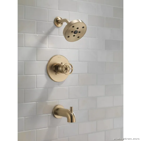 Trinsic Champagne Bronze H2Okinetic Shower Trim - T14458-CZ Delta - Image 4