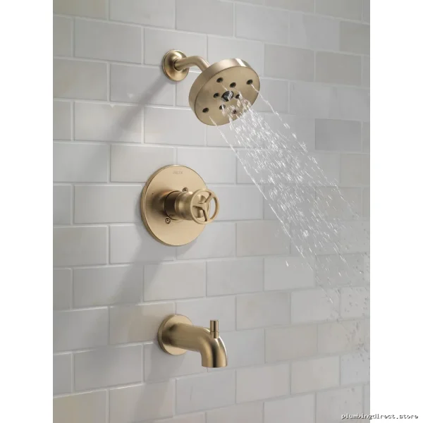 Trinsic Champagne Bronze H2Okinetic Shower Trim - T14458-CZ Delta