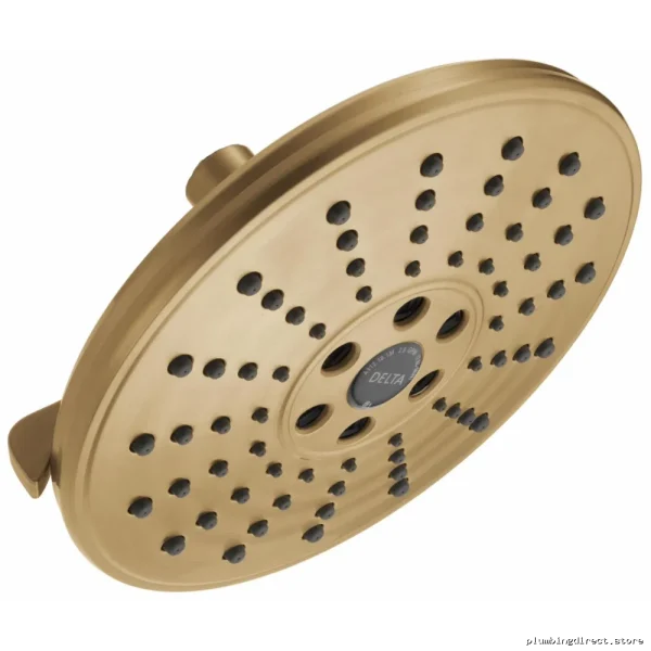 Delta H2Okinetic Rain Shower Head - Champagne Bronze Finish
