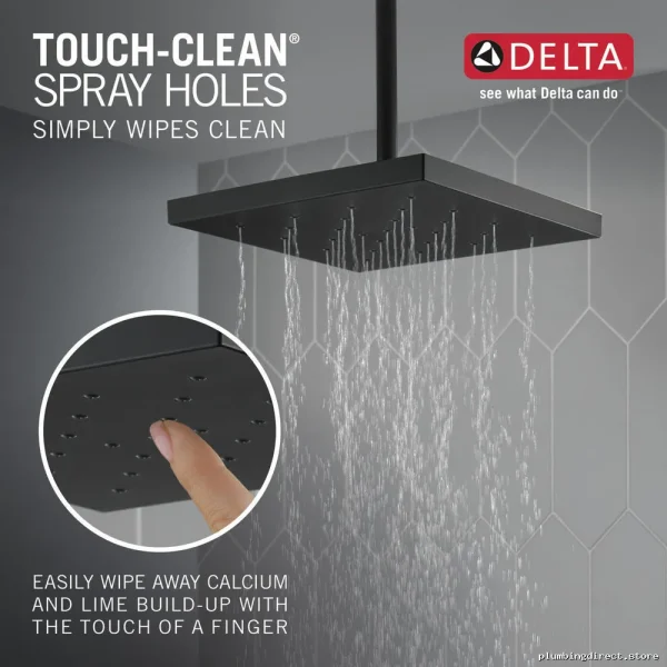 Delta H2Okinetic Shower Head Matte Black UltraSoak 52161-BL - Image 3