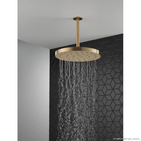 H2Okinetic UltraSoak Lumicoat Champagne Bronze Delta Shower Head - Image 2
