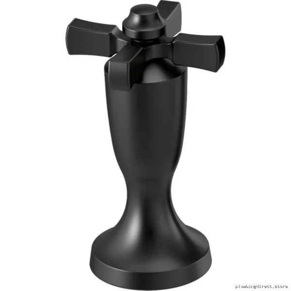 Dorval Wall Mount & Roman Tub Filler Cross Handle - Matte Black H570BL Delta