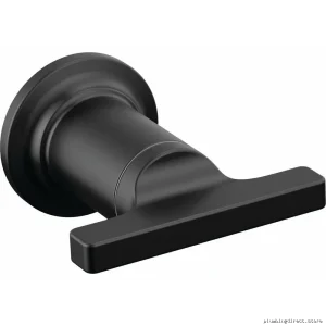 Delta H592BL Matte Black T-Lever Tub Filler Handle – Modern Wall Mount Bathroom Hardware