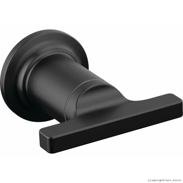 Delta H592BL Matte Black T-Lever Tub Filler Handle – Modern Wall Mount Bathroom Hardware