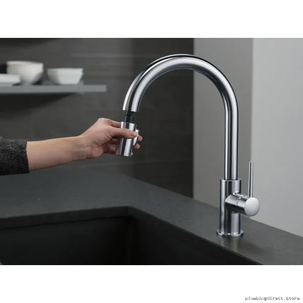 Delta HiArc Pulldown Kitchen Faucet - Low Flow/Arctic Steel