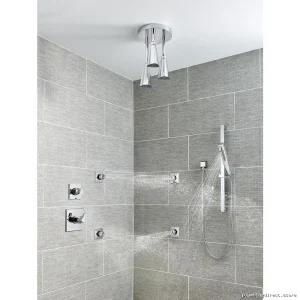Delta HydraChoice Chrome Massage Shower Head Only - H2Okinetic Spray