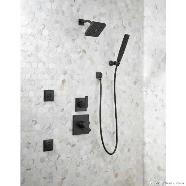 Delta HydraChoice H2Okinetic Shower Head - Invigorating Matte Black Body Spray - Image 2