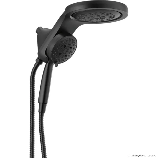 Delta HydroRain 58680-BL Matte Black 2-in-1 Handheld & Fixed Shower Head Combo