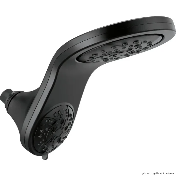 Delta HydroRain H2Okinetic Showerhead Matte Black 2-in-1 Spray - Image 3