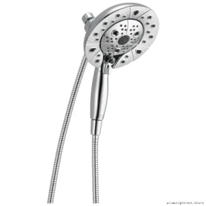 Chrome Two-in-One Hand Shower & Shower Head with 5-Setting H2Okinetic Technology | In2ition 58480-PK Delta
