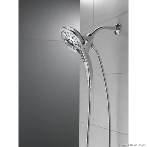Delta In2ition 5-Spray H2Okinetic Shower Head with Handheld Chrome 1.75 GPM