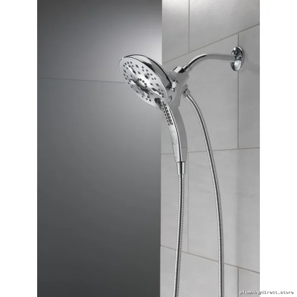 Delta In2ition 5-Spray H2Okinetic Shower Head with Handheld Chrome 1.75 GPM