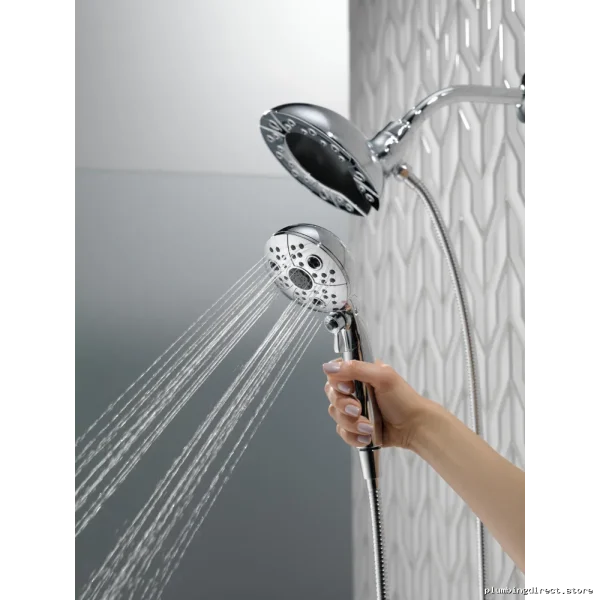 Delta In2ition H2Okinetic 5-Spray Handheld Shower Head Combo Champagne Bronze