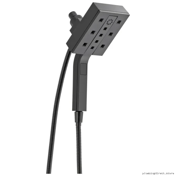 Delta In2ition Matte Black 4-Setting H2Okinetic Dual Handheld Shower Head - Image 4