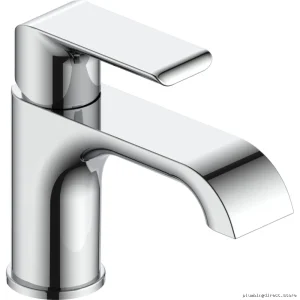 Delta Kitano Single-Hole Chrome Bathroom Faucet - No Pop-Up Deck Mount