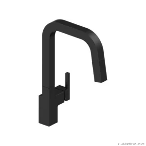 Delta Matte Black 930LF-BL Kitchen Faucet with Easy-Pull Spray Head