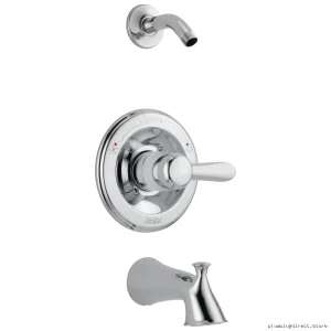 Delta Lahara 14 Series Chrome Tub Shower Trim Kit Without Showerhead