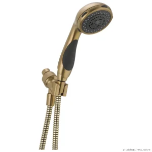 Delta Lahara 3-Spray Handheld Showerhead in Champagne Bronze with Mount