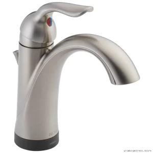 Touch-Activated Single-Hole Bathroom Faucet in Stainless Steel - Lahara 538T-SS-DST Delta