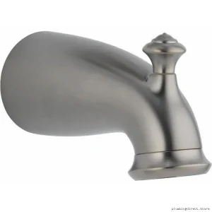 Delta Leland Pull-Up Diverter Tub Spout in Stainless Steel