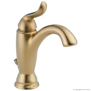 Delta Linden Single Hole Modern Bathroom Faucet in Champagne Bronze Finish - 594-CZMPU-DST