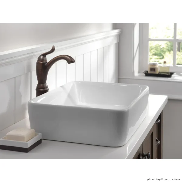Venetian Bronze Delta Linden Bathroom Vessel Faucet - Image 2