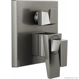 Delta Lumicoat Black Stainless 6-Setting Shower Diverter Trim T27943-KS-PR