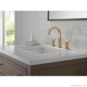 Delta Lumicoat Champagne Bronze Widespread Bathroom Faucet 355887-CZ-PR-DST
