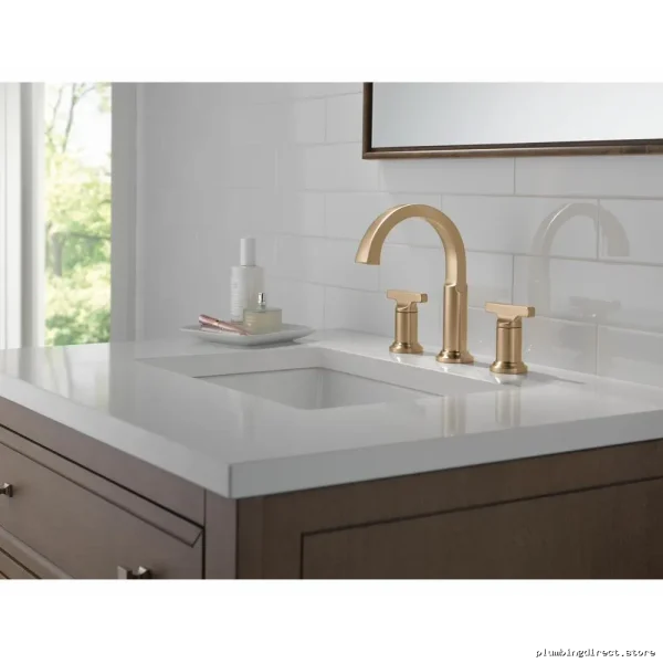 Delta Lumicoat Champagne Bronze Widespread Bathroom Faucet 355887-CZ-PR-DST