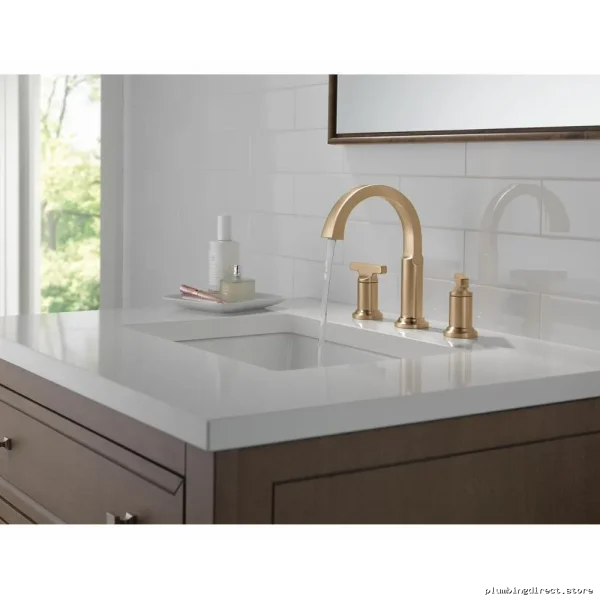 Delta Lumicoat Champagne Bronze Widespread Bathroom Faucet 355887-CZ-PR-DST - Image 2