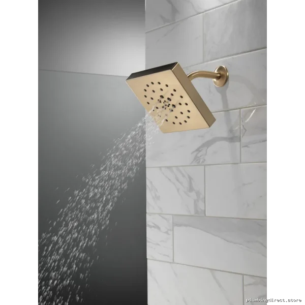 Delta Lumicoat Champagne Bronze Shower Head 4-Setting H2Okinetic UltraSoak - Image 3