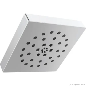 Delta Lumicoat Chrome 4-Setting H2Okinetic Shower Head with UltraSoak Tech