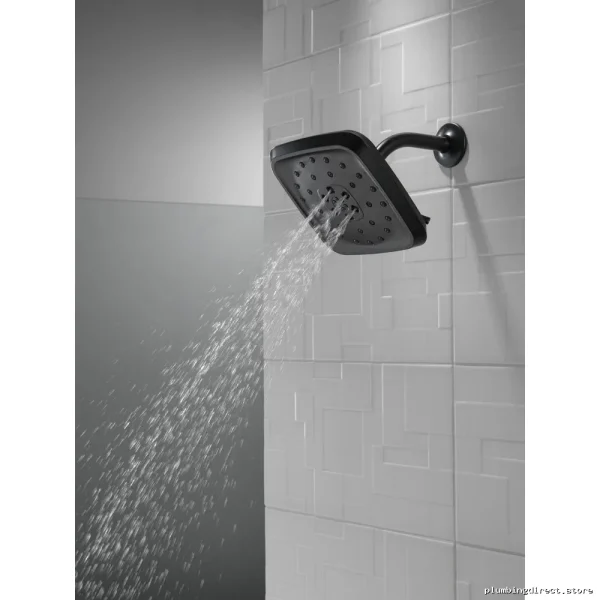 Luxury Matte Black Shower Head by Delta with H2Okinetic Technology - Image 3