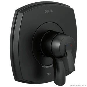 Matte Black Bathroom Valve Trim | Stryke 17 Series T17076-BL Delta