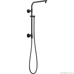 Delta 58810-BL 18-Inch Round Matte Black Shower Column for Modern Bathrooms
