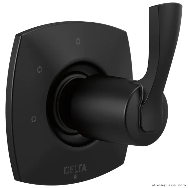 Delta Matte Black 3-Way Shower Diverter Trim T11876-BL