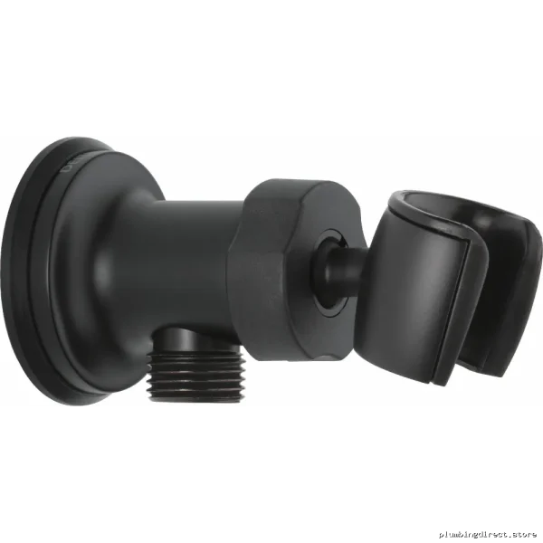 Delta U4985-BL-PK Matte Black Adjustable Wall Mount Elbow Bracket - Image 2
