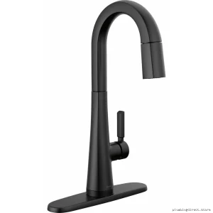 Touch Control Bar Prep Faucet with Pull-Down Spray - Matte Black Delta