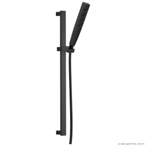 Delta Matte Black Handheld Shower with Adjustable Slide Bar 51140-BL