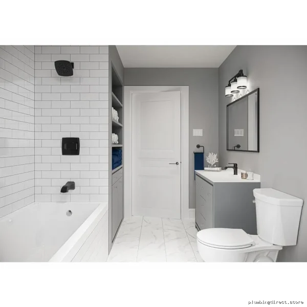 Matte Black Single Hole Bathroom Faucet Pull-Down Free Delta 563LF-BL-LPU