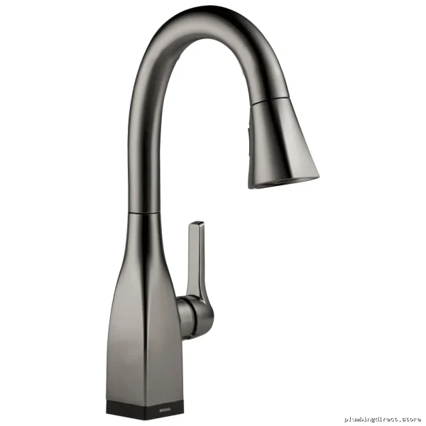 Delta Matte Black Pull-Down Kitchen Faucet with Touch Bar 9983T-KS-DST - Image 2
