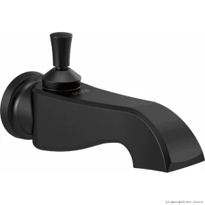 Dorval Pull-Up Tub Spout Diverter - Reliable Design Matte Black RP100196BL Delta