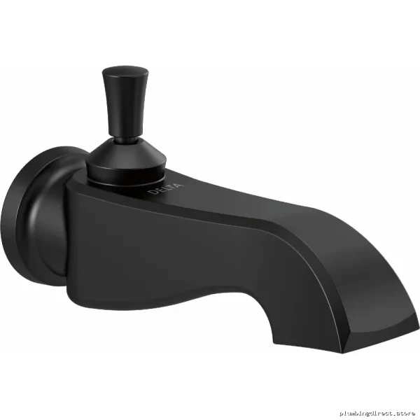 Dorval Pull-Up Tub Spout Diverter - Reliable Design Matte Black RP100196BL Delta