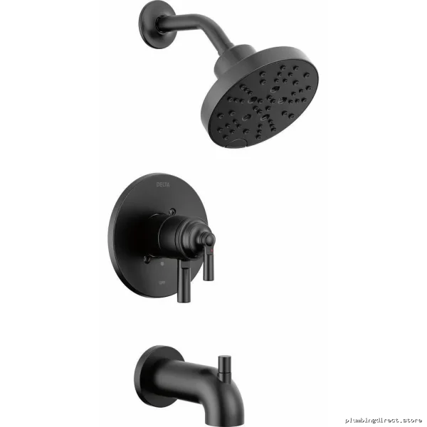 Delta Matte Black Shower Trim Kit for Saylor Monitor 17 Series T17435-BL - Image 3