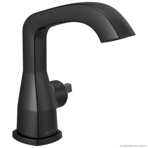 Delta Matte Black Single Handle Bathroom Faucet 576-BLLPU-LHP-DST