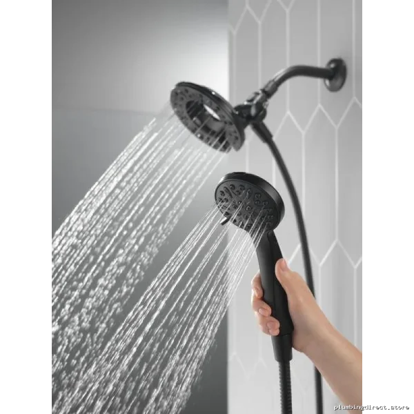 Delta Matte Black 4-Spray Two-in-One Showerhead with 4 Settings - Image 4
