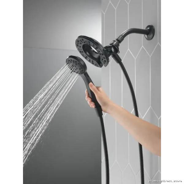Delta Matte Black 4-Spray Two-in-One Showerhead with 4 Settings - Image 5