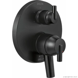 Delta T27959-BL Matte Black 17 Series Valve Trim with 6-Setting Diverter